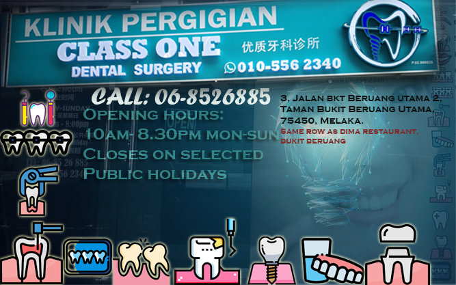 Class One Dental Surgery (Klinik Pergigian Class One) Klinik Pergigian Melaka (Bukit Beruang Dental) — dental clinic in Malaysia